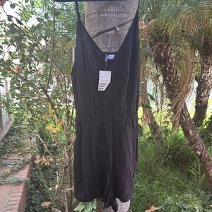 H&M Charcoal Sleeveless Jumpsuit